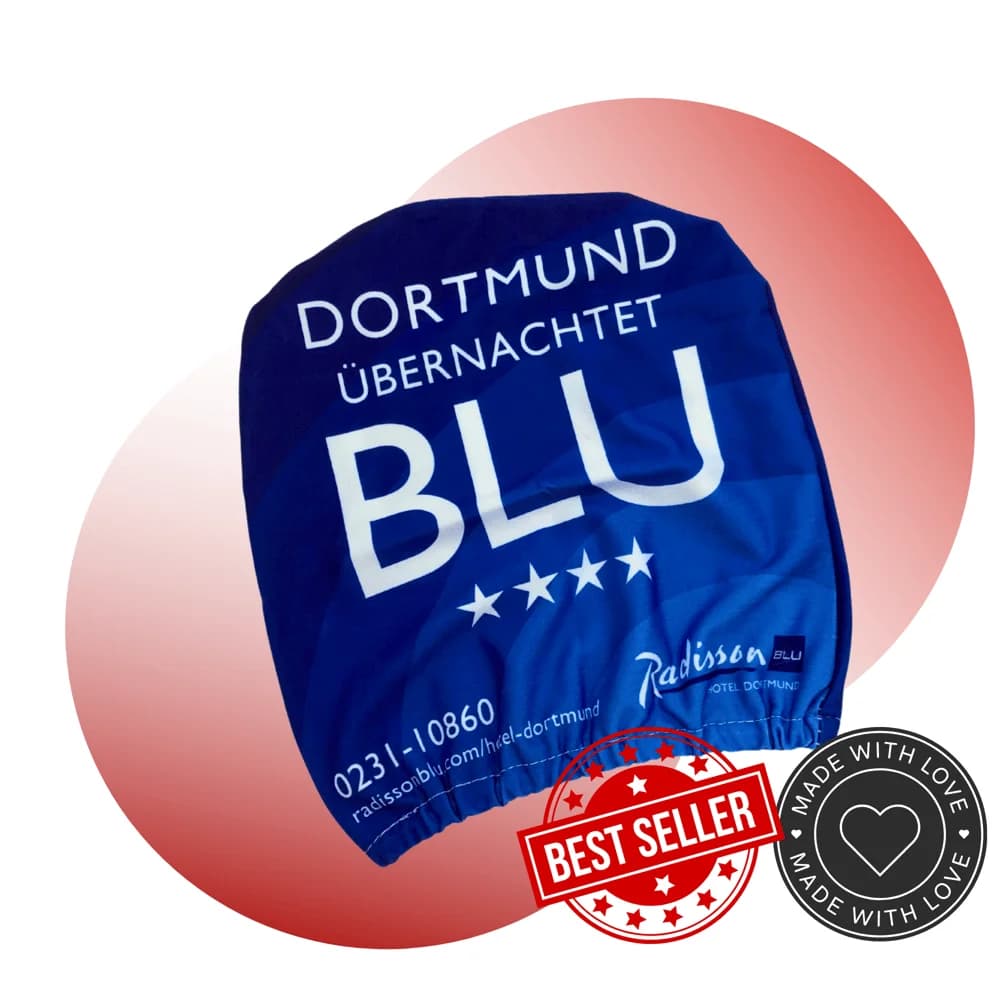 Kopfstützenbezug-Variante: Mit Einstecktasche
