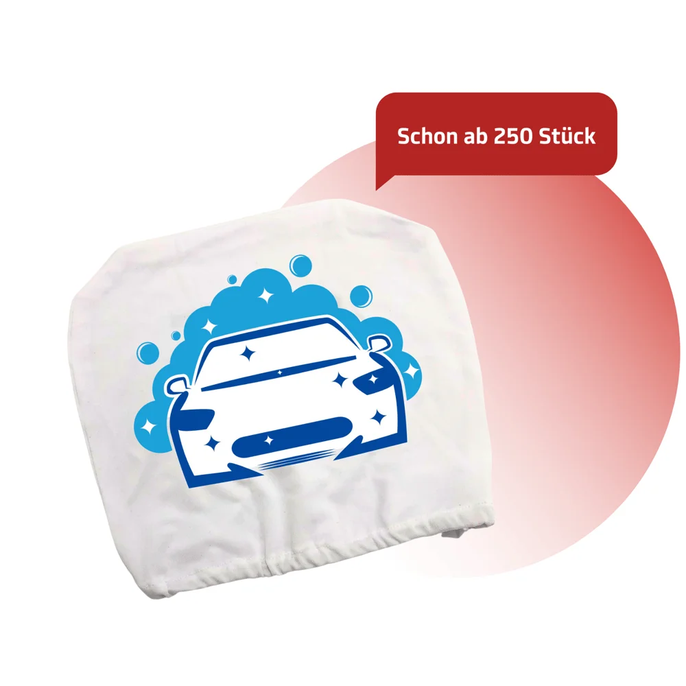 Kopfstützenbezug-Variante: Kopfstützenbezüge mit Logo