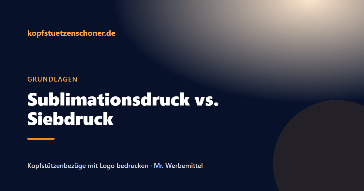 Beitragsbild: Sublimationsdruck vs. Siebdruck beim Kopfstützenbezug: das richtige Verfahren